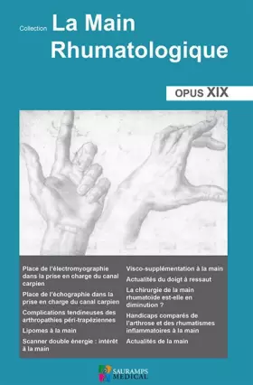 Couverture du produit · LA MAIN RHUMATOLOGIQUE. OPUS XIX