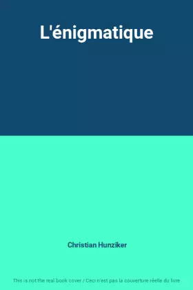 Couverture du produit · L'énigmatique