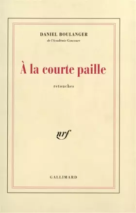Couverture du produit · Ã la courte paille: Retouches