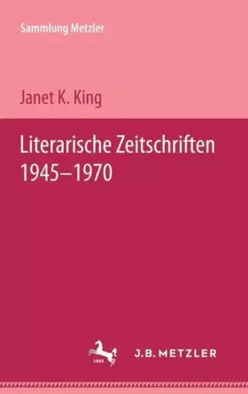 Couverture du produit · Literarische Zeitschriften 1945-1970 (Sammlung Metzler)