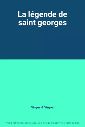Couverture du produit · La légende de saint georges