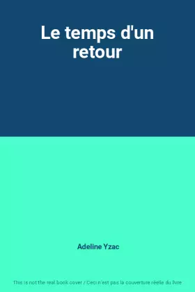 Couverture du produit · Le temps d'un retour