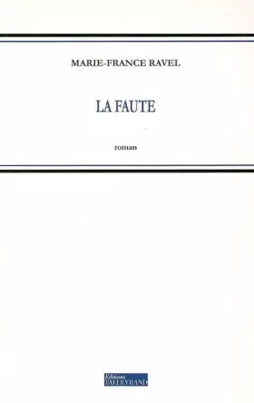 Couverture du produit · La Faute
