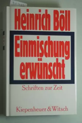 Couverture du produit · Einmischung erwünscht: Schriften zur Zeit