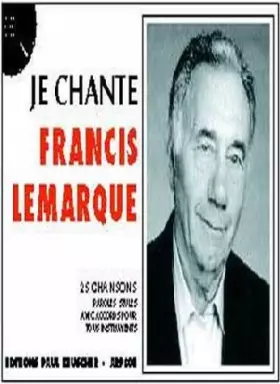 Couverture du produit · Partition : Je chante Lemarque