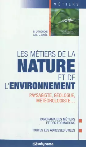 Couverture du produit · Les métiers de la nature et de l'environnement 11e édition