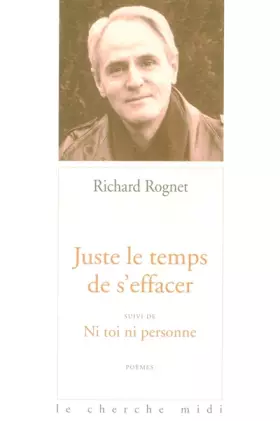 Couverture du produit · Juste le temps de s'effacer, suivi de : Ni toi ni personne