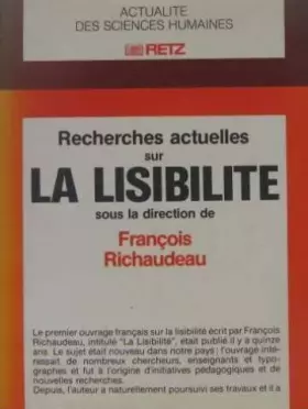 Couverture du produit · Recherches actuelles sur la lisibilité