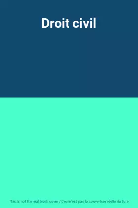 Couverture du produit · Droit civil