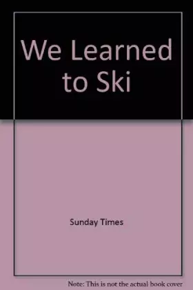 Couverture du produit · We learned to ski