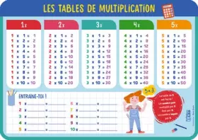Couverture du produit · Mes ardoises d'école: Les tables de multiplication - Dès 7 ans