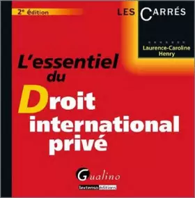 Couverture du produit · L'essentiel du Droit international privé