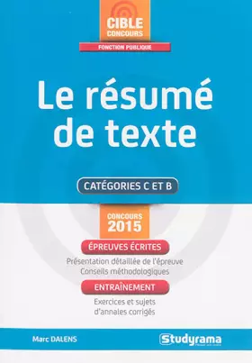 Couverture du produit · Le résumé de texte
