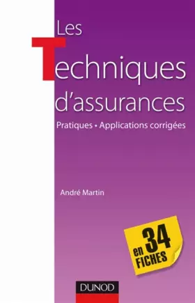 Couverture du produit · Les techniques d'assurance en 34 fiches - Pratiques - Applications corrigées