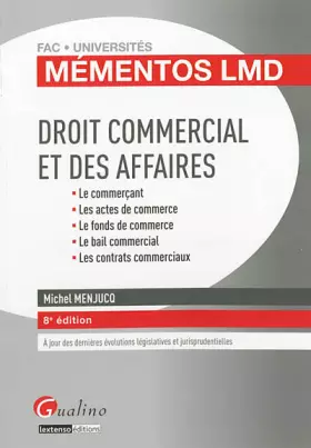 Couverture du produit · Droit commercial et des affaires