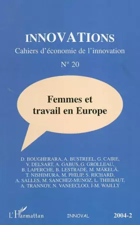 Couverture du produit · Femmes et travail en Europe