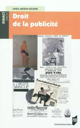 Couverture du produit · Droit de la publicité