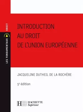 Couverture du produit · Introduction au droit de l'Union européenne