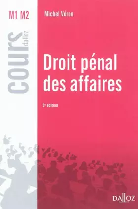 Couverture du produit · Droit pénal des affaires - 9e éd.: Cours