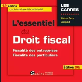 Couverture du produit · L'essentiel du droit fiscal : Fiscalité des entreprises, fiscalité des particuliers