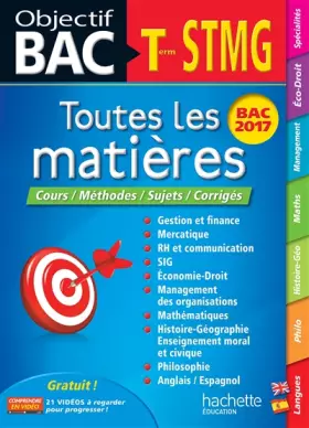 Couverture du produit · Objectif Bac - Toutes Les Matieres Term STMG