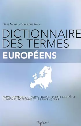 Couverture du produit · Dictionnaire des termes européens