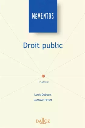 Couverture du produit · Droit public
