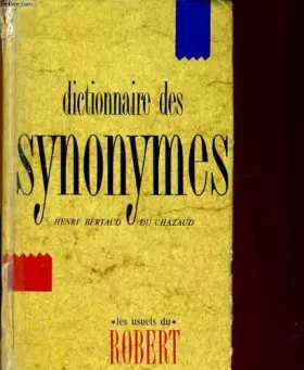 Couverture du produit · Dictionnaire des synonymes