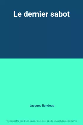 Couverture du produit · Le dernier sabot