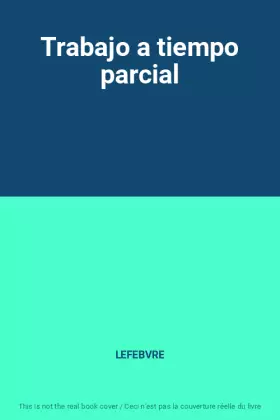 Couverture du produit · Trabajo a tiempo parcial