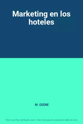 Couverture du produit · Marketing en los hoteles