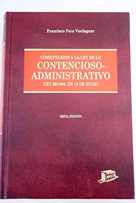 Couverture du produit · Comentarios a la ley de lo contencioso-administrativo ley 29/1998