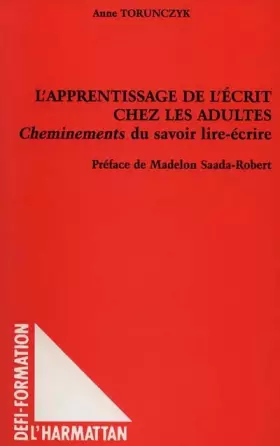 Couverture du produit · L'apprentissage de l'écrit chez les adultes - Cheminements du savoir lire-écrire