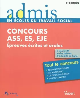 Couverture du produit · Concours ASS, ES, EJE : Epreuves écrites et orales