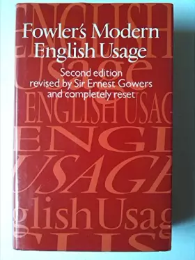 Couverture du produit · Dictionary of Modern English Usage