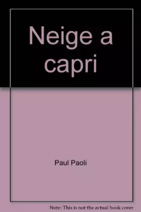 Couverture du produit · Neige à Capri