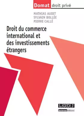 Couverture du produit · Droit du commerce international et des investissements étrangers