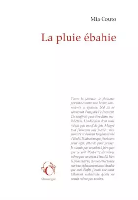 Couverture du produit · La pluie ébahie