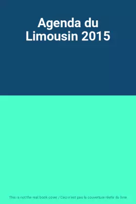 Couverture du produit · Agenda du Limousin 2015
