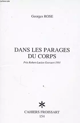 Couverture du produit · DANS LES PARAGES DU CORPS