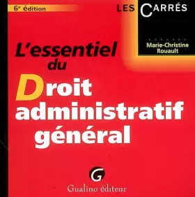 Couverture du produit · L'essentiel du Droit administratif général