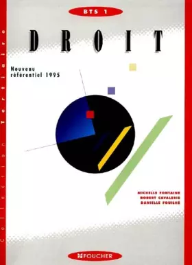 Couverture du produit · Droit : BTS 1, BTS tertiaires, 1ère année (Ouvrage)