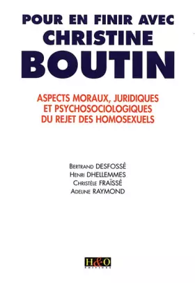 Couverture du produit · Pour en finir avec Christine Boutin