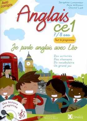 Couverture du produit · Je parle anglais avec Léo, Anglais CE1 7/8 ans
