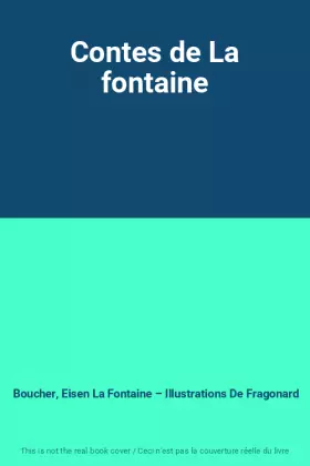 Couverture du produit · Contes de La fontaine