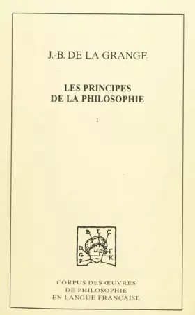Couverture du produit · Principes de la philosophie