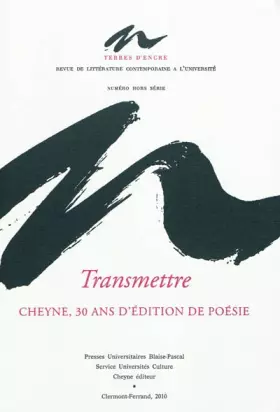 Couverture du produit · TRANSMETTRE / TERRES D'ENCRE