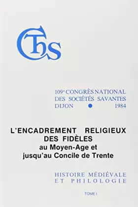 Couverture du produit · L'encadrement des religieux des fidèles au Moyen Âge et jusqu'au Concile de Trente