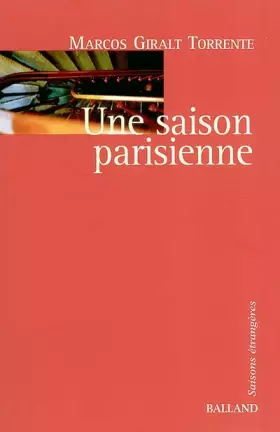 Couverture du produit · Une saison parisienne