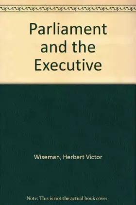 Couverture du produit · Parliament and the Executive